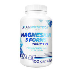 ALLNUTRITION Magnesium 5 Forms + B6 (P-5-P) 100 kapsułek