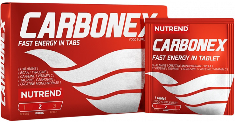 Comprimés Énergétiques Nutrend Carbonex - Boîte De 12 Comprimés - Pour Sportifs