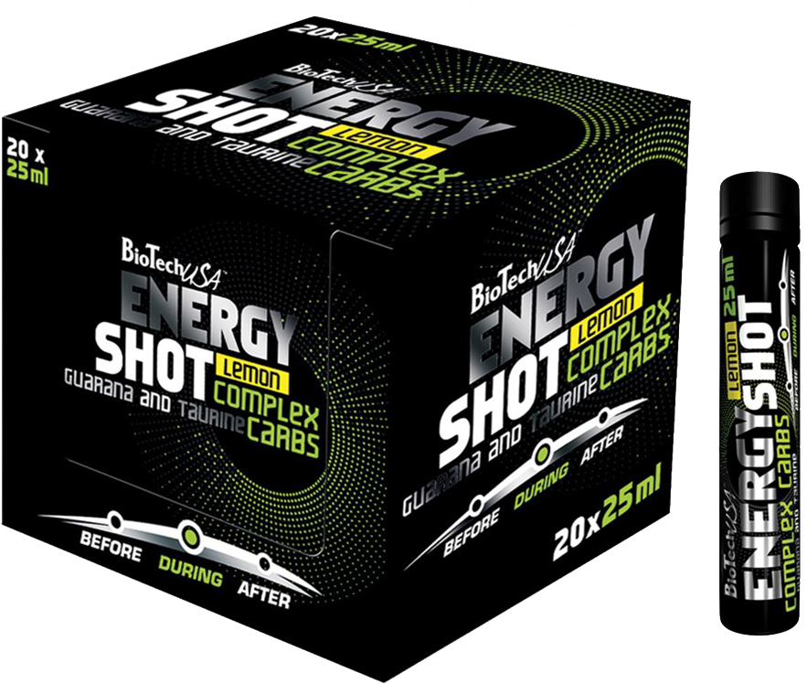BioTech USA Energy Shot 20 x 25 ml citron