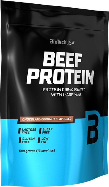 BioTech USA Beef Protein 500 g căpșuni