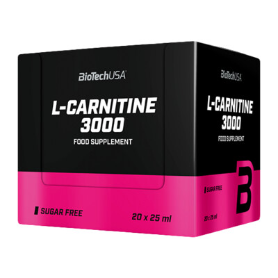 BioTech USA L-Carnitine Ampule 3000 mg 20 x 25 ml