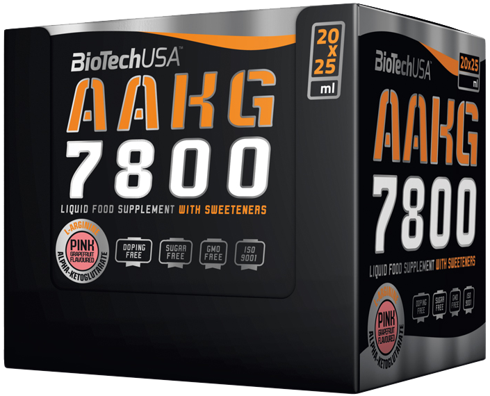 BioTech USA AAKG 7800 20 x 25 ml różowy grejpfrut