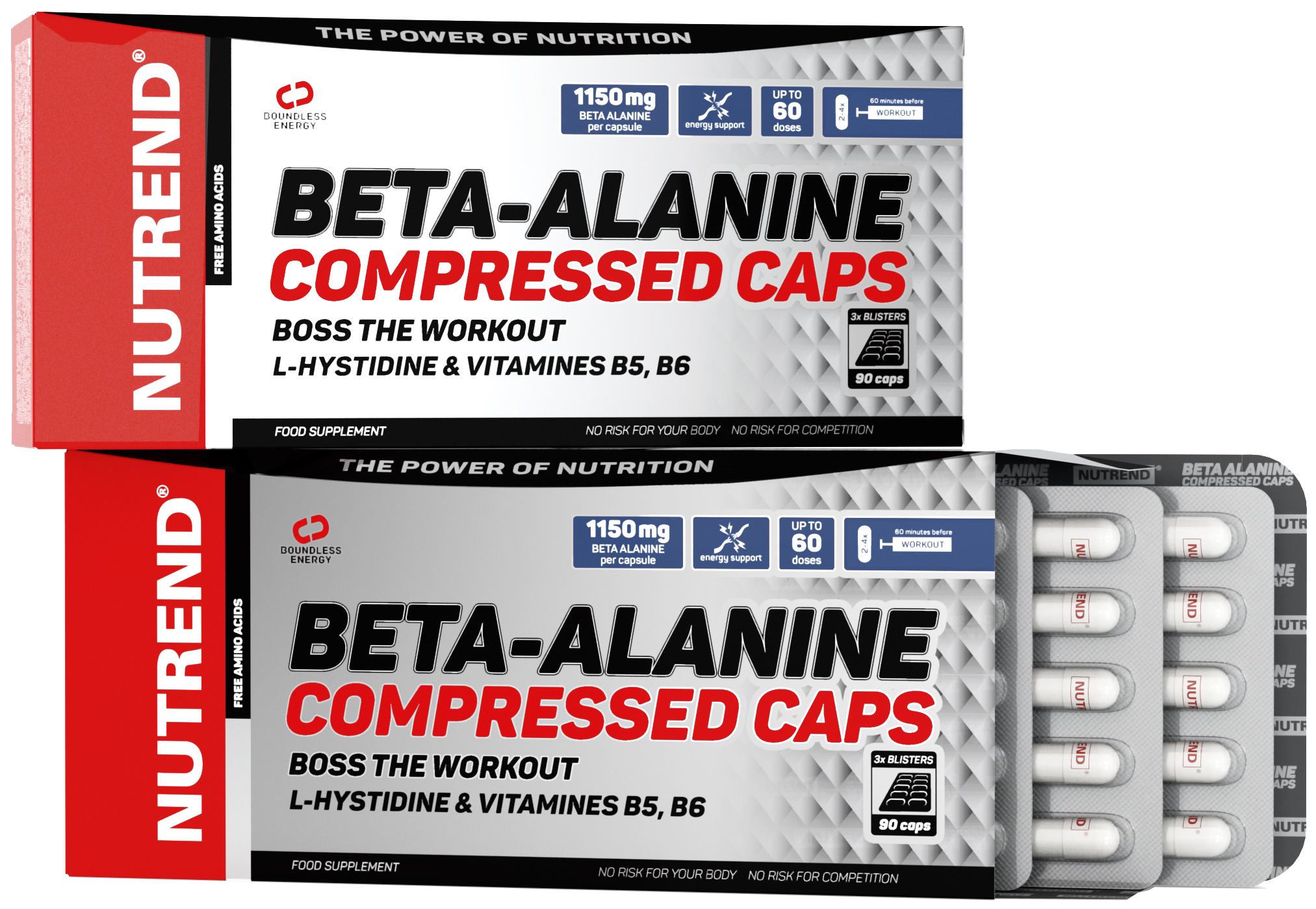 Nutrend Beta-Alanine Compressed Caps 90 kapsúl