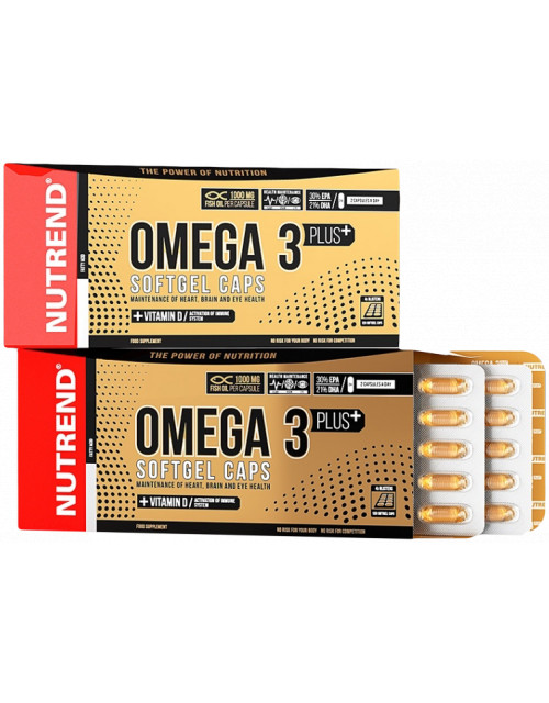 Nutrend Omega 3 Plus Softgel Caps 120 capsules BodyWorld.eu
