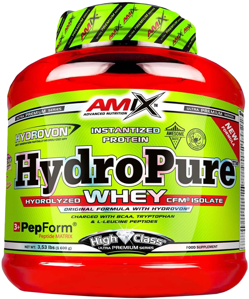 Amix HydroPure Whey Protein 1600 g creamy vanilla milk.