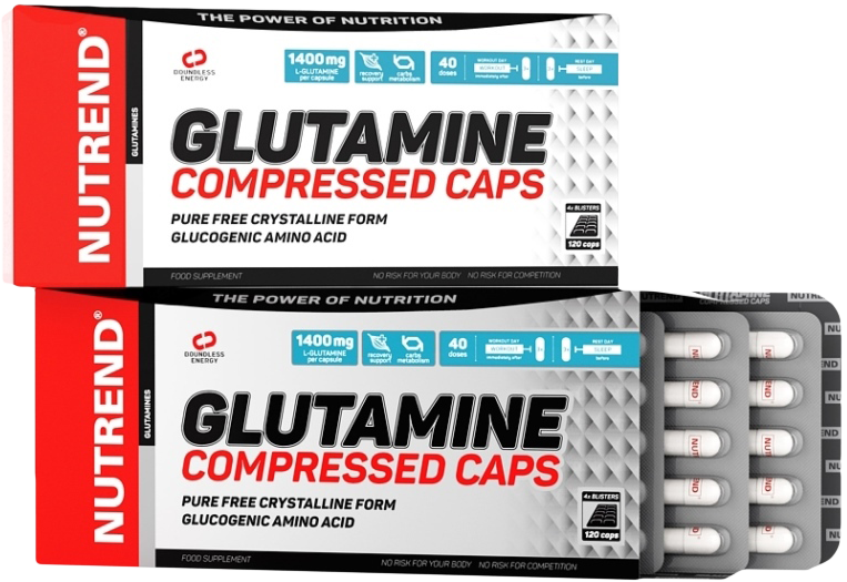 Nutrend Glutamine Compressed Caps 120 kapszula