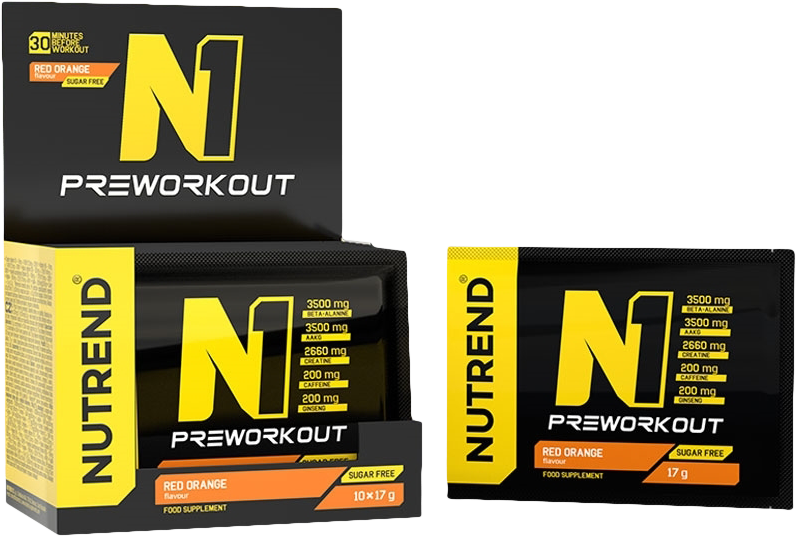 Nutrend N1 Pre-Workout 10 X 17 G Tropical Candy
