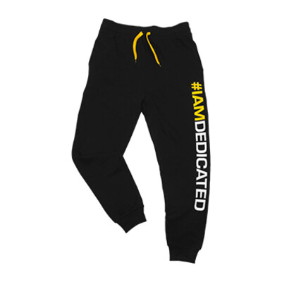 Dedicated Nutrition Slim Fit (Fitted) Tracksuit Pants 'I AM DEDICATED'