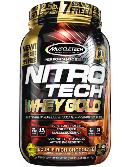 Nitro-Tech 100% Whey Gold + 25% Zadarmo 1130 g