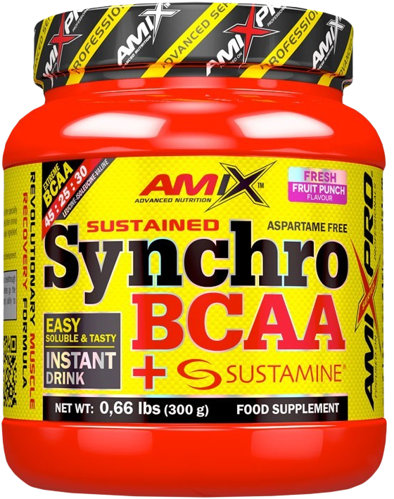 Amix Synchro BCAA + Sustamine Drink 300 g Poncz owocowy