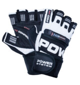 Power System Wrist Wrap Gloves No Compromise PS 2700 1 pair - white-black