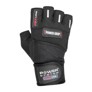Power System Wrist Wrap Gloves Power Grip PS 2800 1 para - czarny