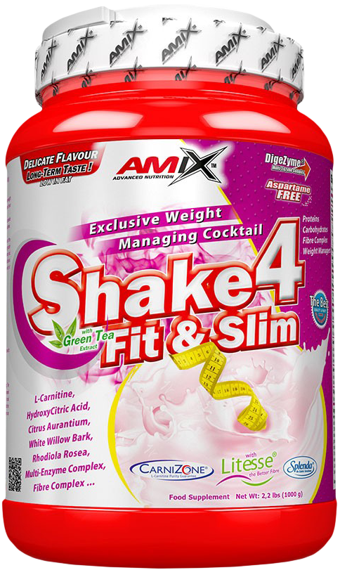 Amix Shake4 Fit & Slim 1000 g truskawka
