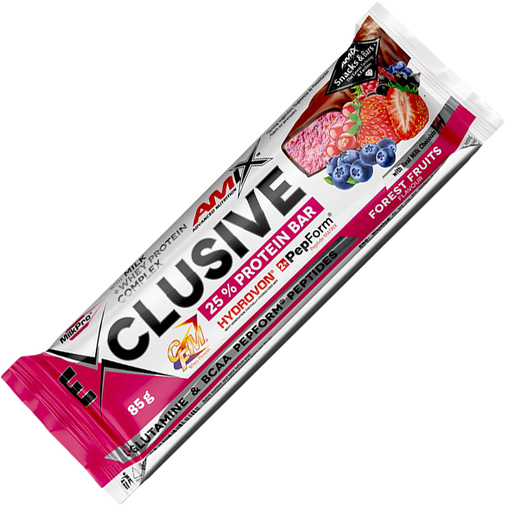 Amix Exclusive Protein Bar 85 g biela čokoláda-kokos