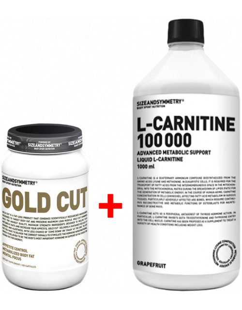 Gold Cut 100 kaps + L-Carnitine 100 000 1000 ml