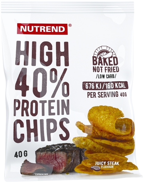 Nutrend High Protein Chips 40 g czerwona papryka