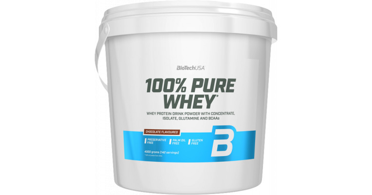 BioTech USA 100% Pure Whey 4000 g bourbon vanilka