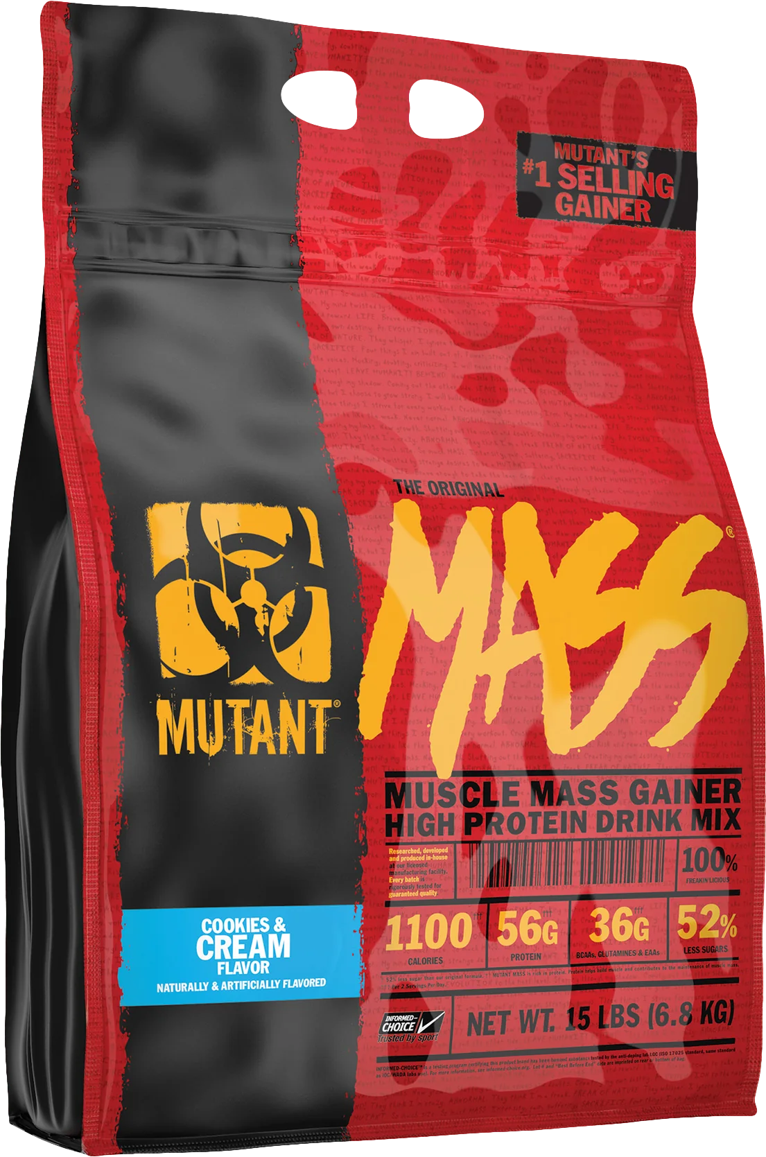 Mutant Mass New 6800 g chocolate triplo