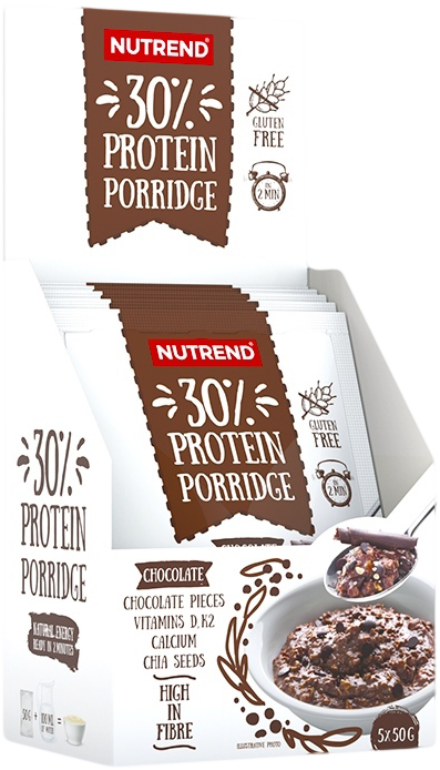 Nutrend Protein Porridge 5 x 50 g ciocolată
