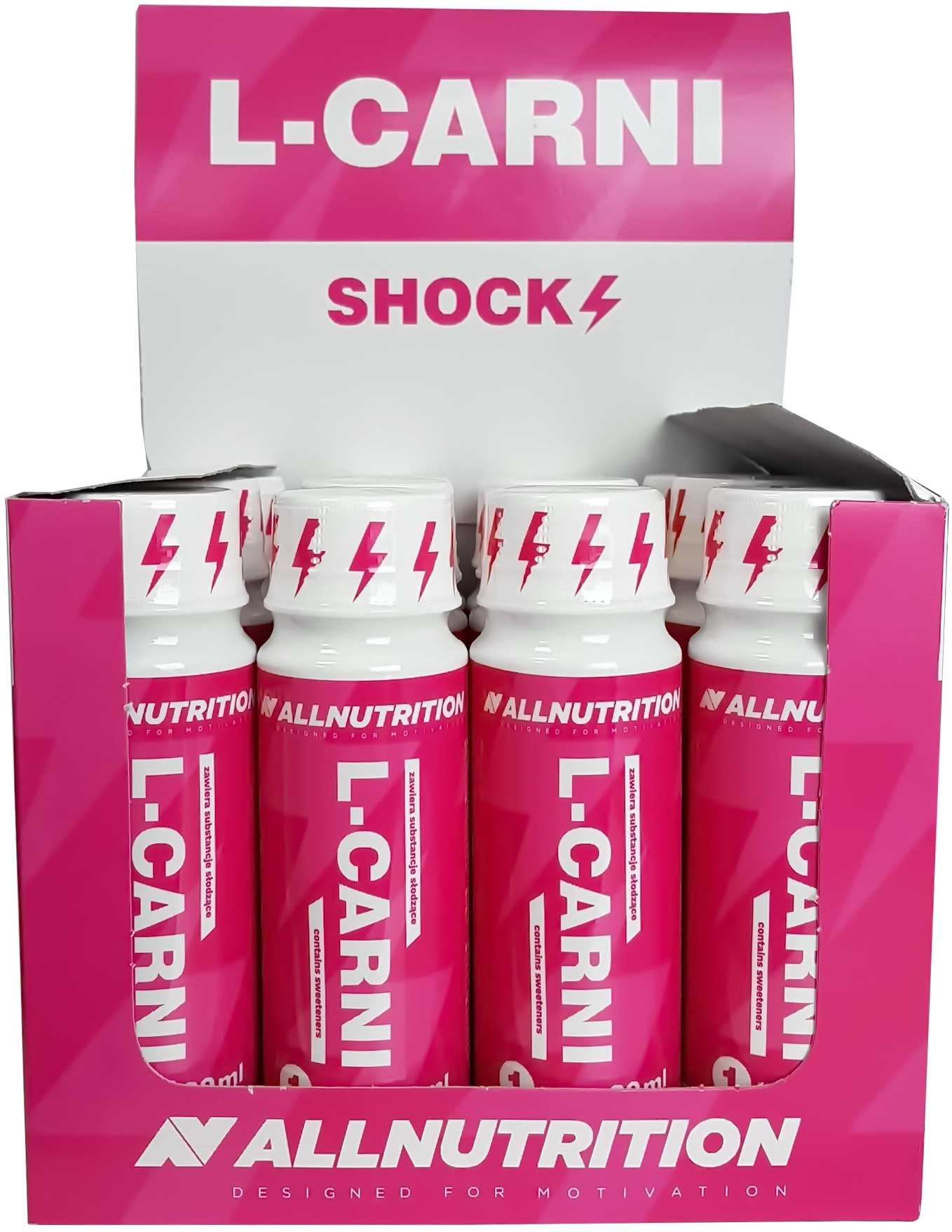 ALLNUTRITION L-Carni Shock BOX 12 X 80 Ml Hrozno