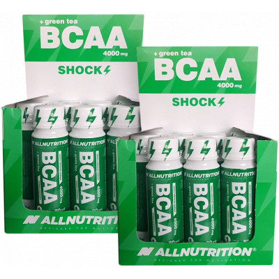 ALLNUTRITION 2x BCAA SHOCK + Green Tea BOX 12 x 80 ml