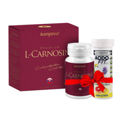 Kompava Premium L-Carnosine 60 capsules + free AcidoFit