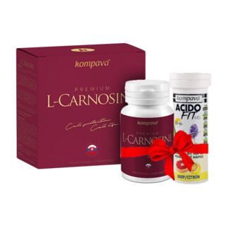 Kompava Premium L-Carnosine 60 capsules + free AcidoFit