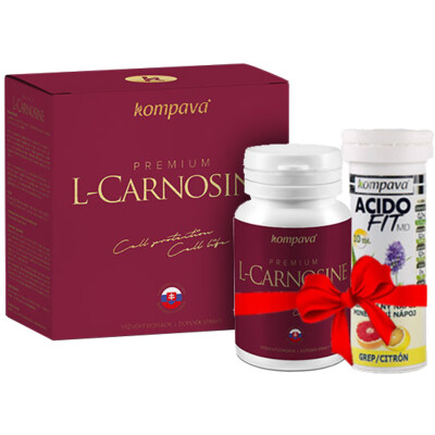 Kompava Premium L-Carnosine + AcidoFit zadarmo 60 kps