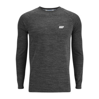 MyProtein Men's Performance Long-Sleeve T-Shirt black marl