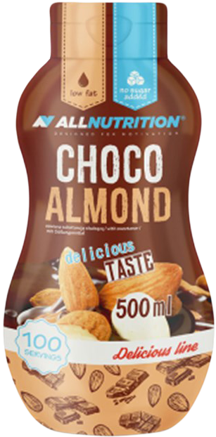 ALLNUTRITION Bezkalorický Sirup (sladký) 500 Ml čokoláda-lieskový Orech