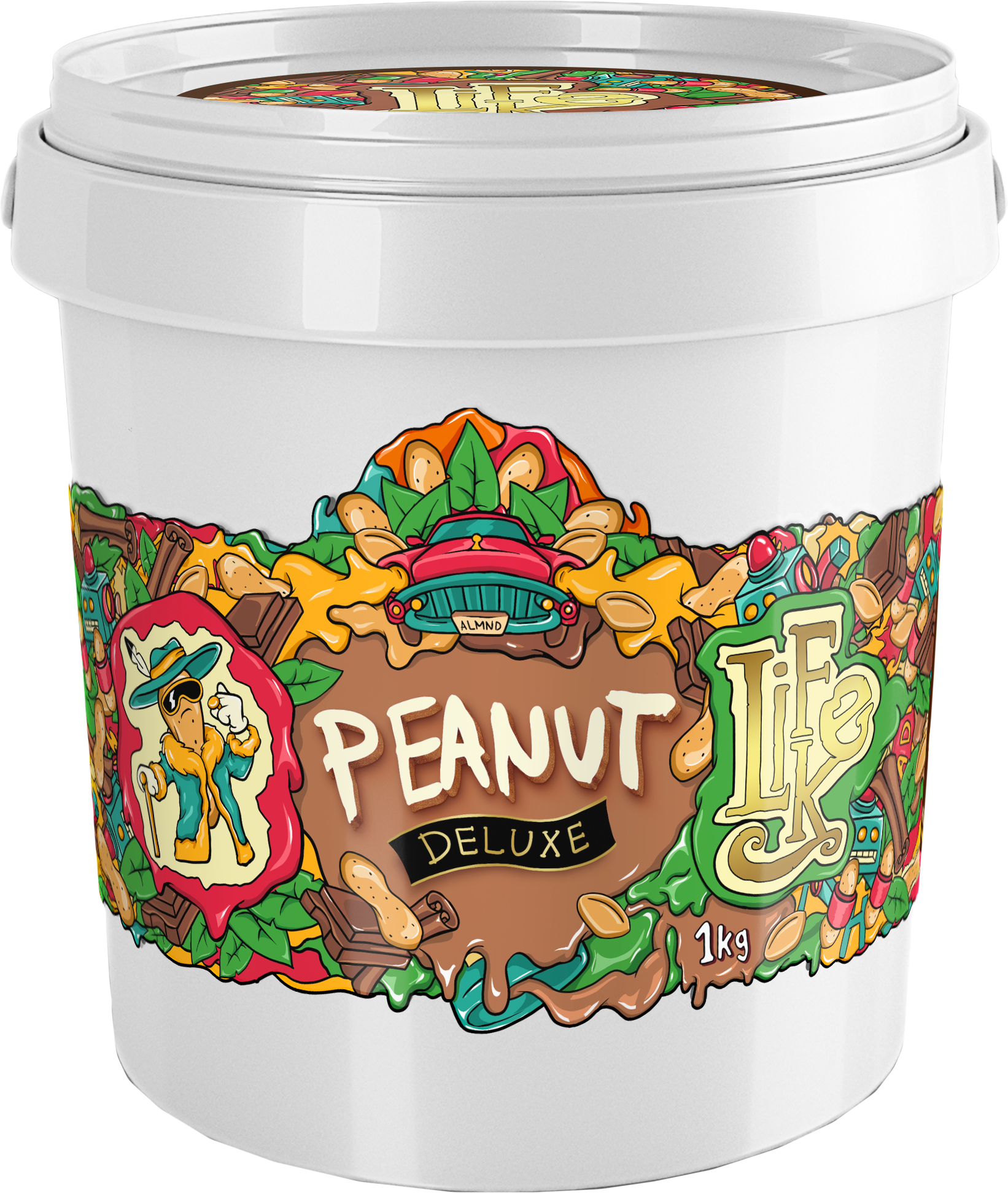 LifeLike DeLuxe peanut butter 1000 g orzechowo-czekoladowy