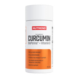 Nutrend Curcumin + BioPerine + Vitamín D 60 kapslí