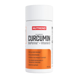 Nutrend Curcumin + BioPerine + Vitamín D 60 capsules