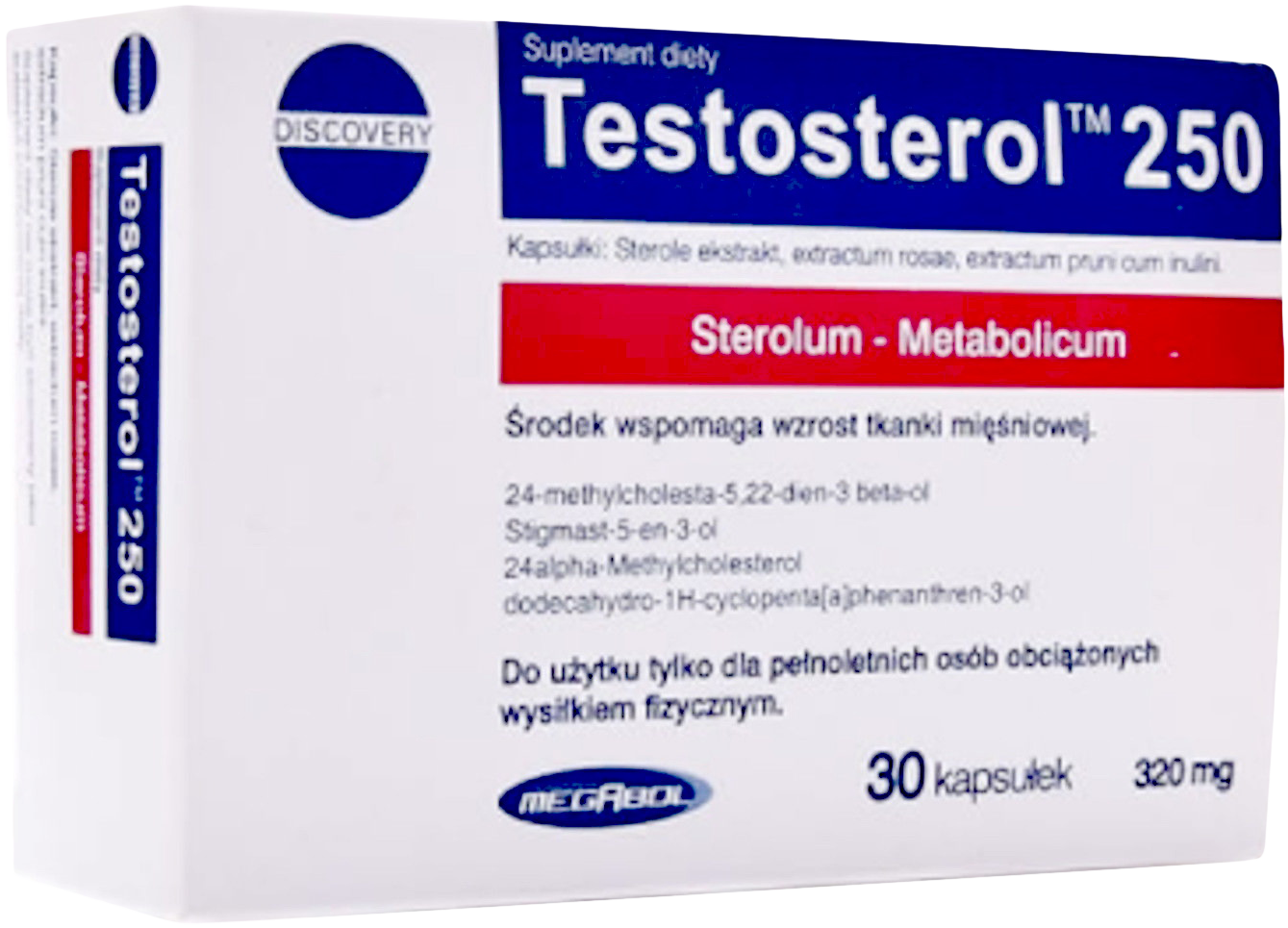 Megabol Testosterol 250 30 capsules
