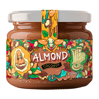 LifeLike Almond Coconut Choco 300 g
