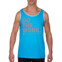 BodyWorld Débardeur pour homme DO THE WORK bleu, bordure grise