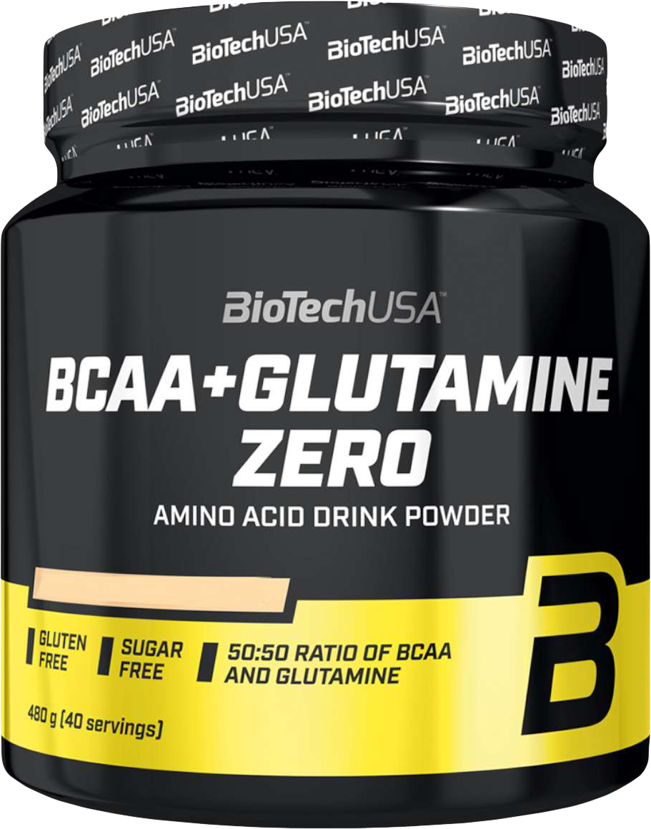 BioTech USA BCAA + Glutamine Zero 480 g mrożona herbata brzoskwiniowa