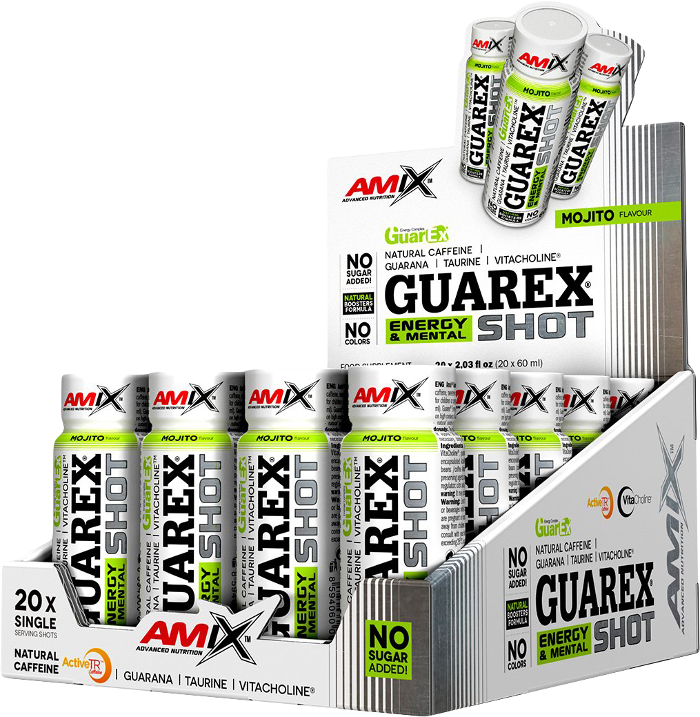 Amix Guarex Energy & Mental Shot BOX 20 x 60 ml Mojito