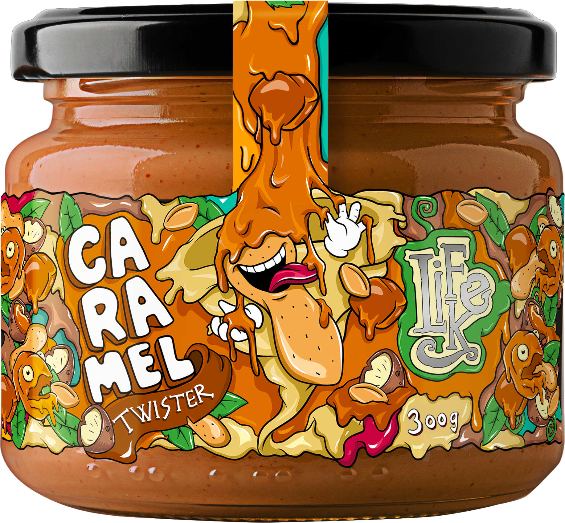 LifeLike Caramel Twister 300 g karamel