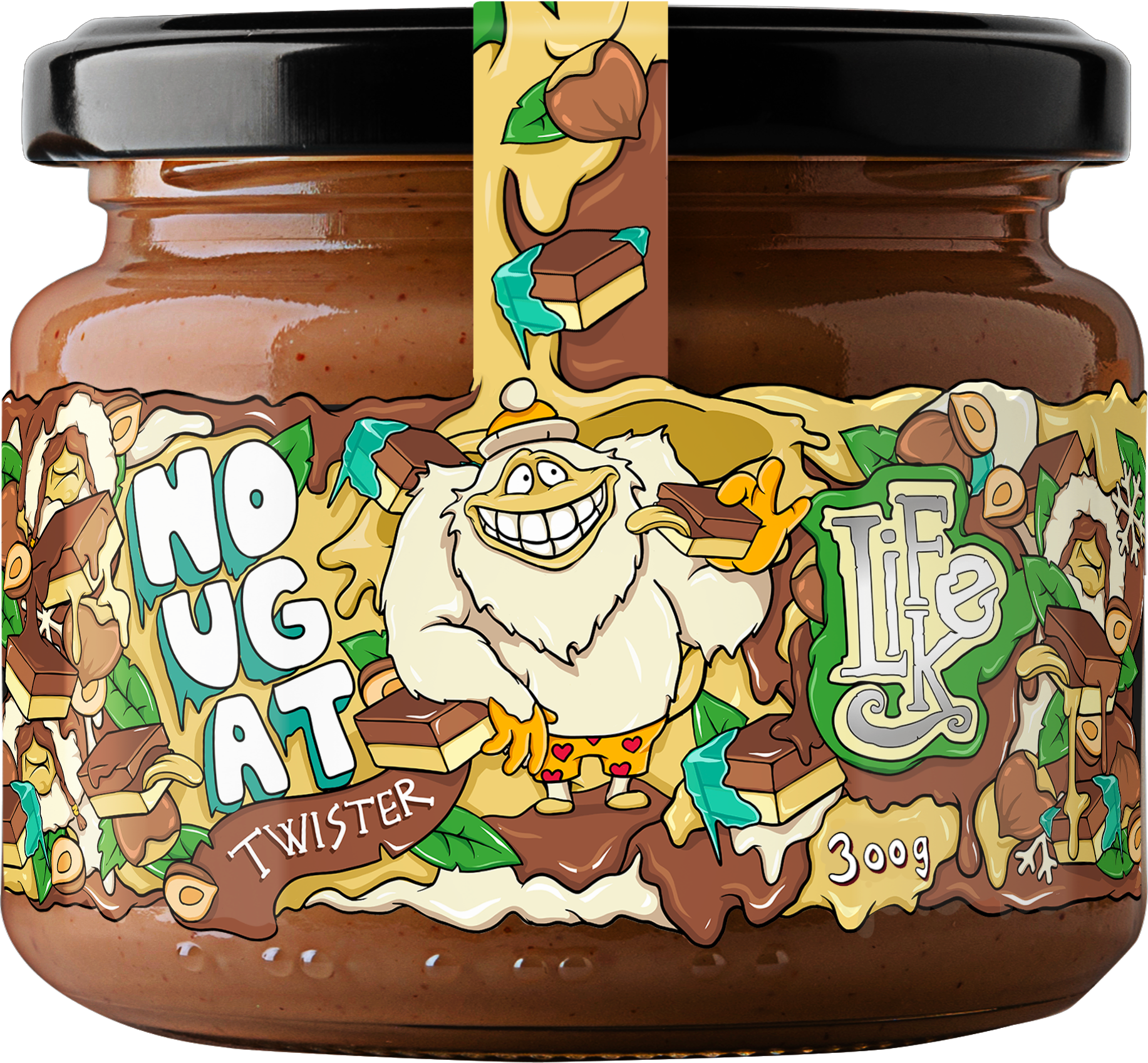 LifeLike Nougat Twister 300 g nugát