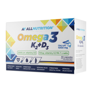 ALLNUTRITION Omega 3 D3 + K2 30 kapszula