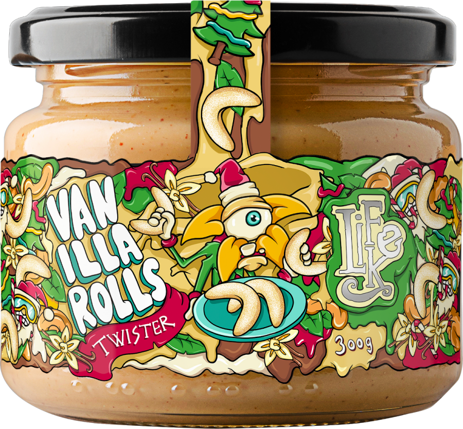 LifeLike Vanilla Rolls Twister 300 g vanilkové rohlíky