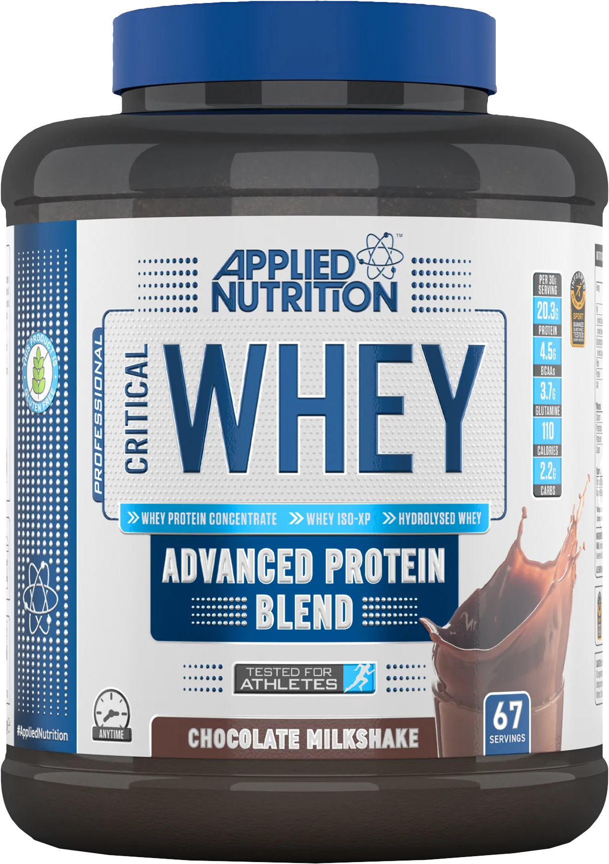 Applied Nutrition Critical Whey 2000 g milkshake de căpșuni