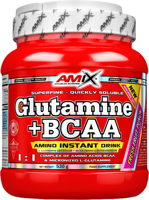 Amix Glutamine + BCAA 530 g friss erdei gyümölcsök