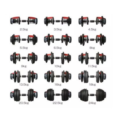 BodyWorld Adjustable dumbbells (pair) 2x 2.5-24 kg
