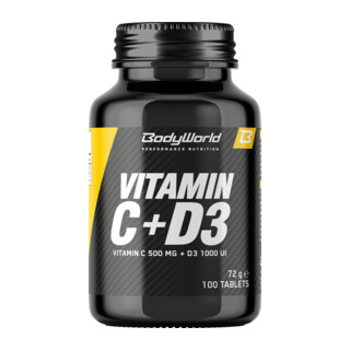 BodyWorld Vitamín C + D3 100 δισκία