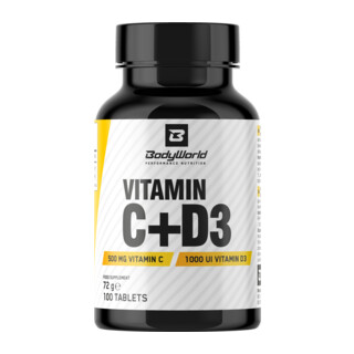 BodyWorld Vitamín C + D3 100 comprimidos