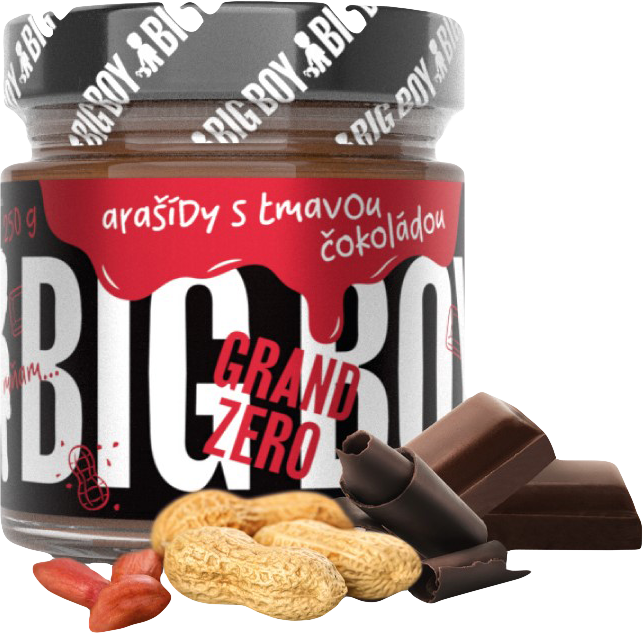 Big Boy Grand Zero Dark 250 g maapähkinä-suklaa