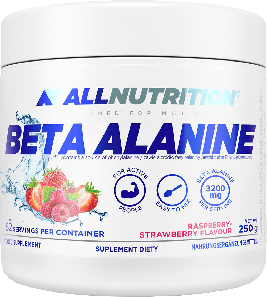 ALLNUTRITION Beta Alanine 250 G Jahoda-malina