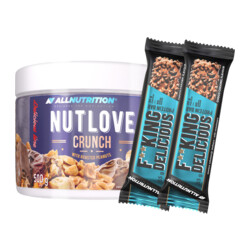 ALLNUTRITION NutLove Crunch 500 g + 2x F**king Delicious Protein Bar 55 g